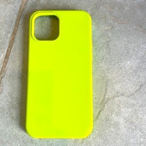𝅺IPHONE 12 Pro Max phone case cover neon green yellow